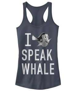 Junior’s Finding Dory I Speak Whale Racerback Tank Top