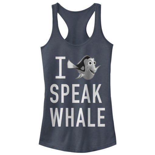 Junior’s Finding Dory I Speak Whale Racerback Tank Top