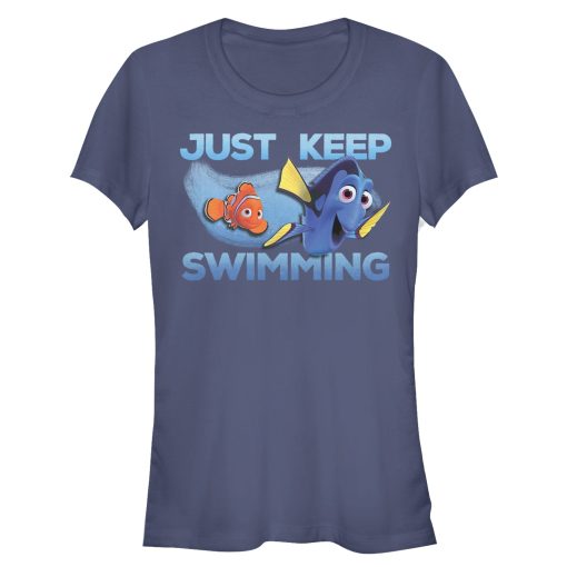 Junior’s Finding Dory Just Keep Swimming Current T-Shirt