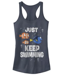 Junior’s Finding Dory Just Keep Swimming Racerback Tank Top