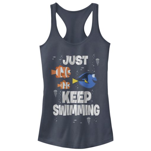 Junior’s Finding Dory Just Keep Swimming Racerback Tank Top