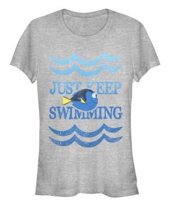 Junior’s Finding Dory Keep Swimming Waves T-Shirt