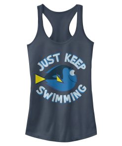 Junior’s Finding Dory Swim Your Heart Out Racerback Tank Top