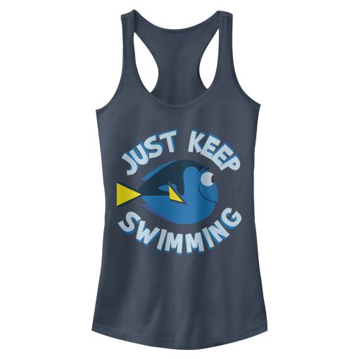 Junior’s Finding Dory Swim Your Heart Out Racerback Tank Top