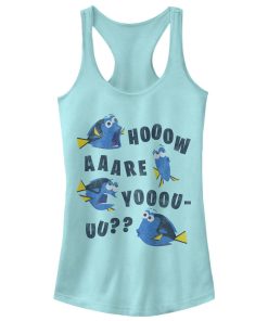 Junior’s Finding Dory Whale How Are You Racerback Tank Top