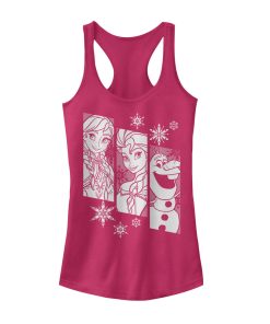 Junior’s Frozen Trio Racerback Tank Top