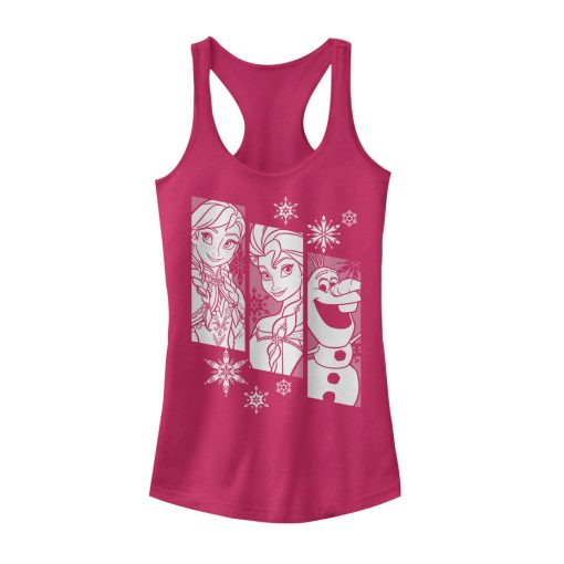 Junior’s Frozen Trio Racerback Tank Top