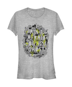 Junior’s Ghostbusters Ain’t Afraid of No Ghost Collage T-Shirt