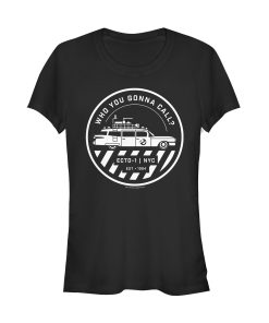 Junior’s Ghostbusters Ecto-1 Wagon Logo T-Shirt