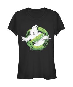 Junior’s Ghostbusters Slime Logo T-Shirt