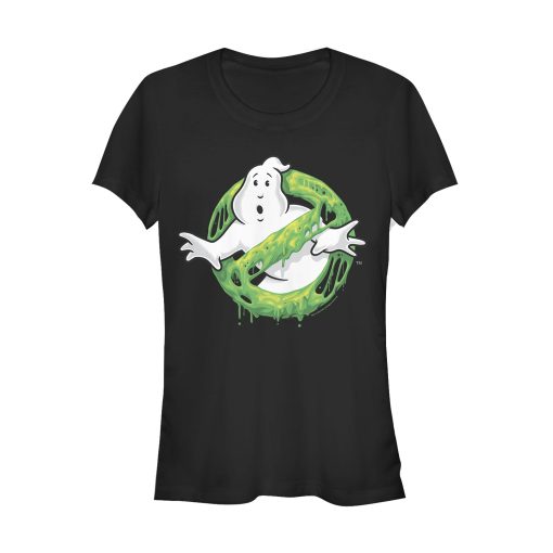 Junior’s Ghostbusters Slime Logo T-Shirt