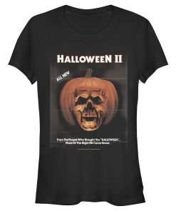 Junior’s Halloween II Skeleton Movie Vintage Poster T-Shirt