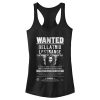 Junior’s Harry Potter Bellatrix Wanted Poster Racerback Tank Top