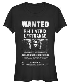 Junior’s Harry Potter Bellatrix Wanted Poster T-Shirt