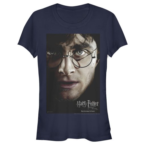 Junior’s Harry Potter Deathly Hallows Harry Character Poster T-Shirt