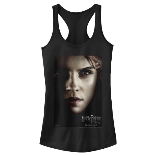 Junior’s Harry Potter Deathly Hallows Hermione Character Poster Racerback Tank Top