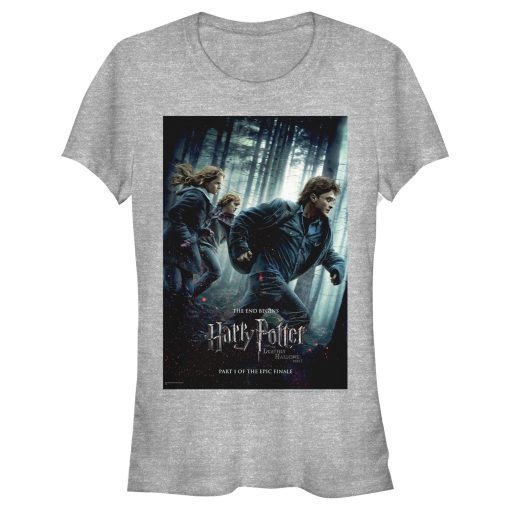 Junior’s Harry Potter Deathly Hallows Poster T-Shirt