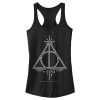 Junior’s Harry Potter Deathly Hallows Symbol Racerback Tank Top