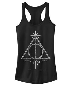 Junior’s Harry Potter Deathly Hallows Symbol Racerback Tank Top