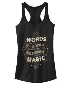 Junior’s Harry Potter Dumbledore Humble Wisdom Racerback Tank Top