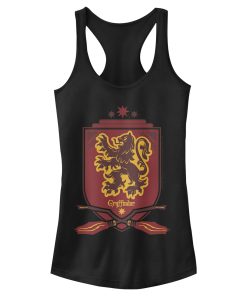 Junior’s Harry Potter Gryffindor House Shield Racerback Tank Top