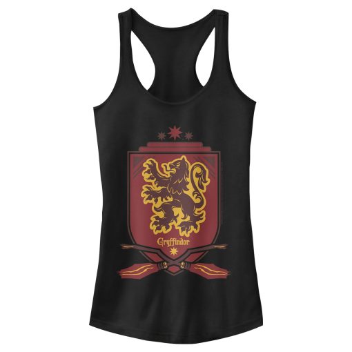 Junior’s Harry Potter Gryffindor House Shield Racerback Tank Top