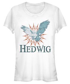 Junior’s Harry Potter Hedwig Owl Flight T-Shirt