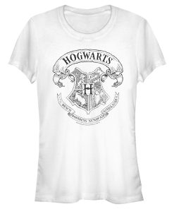 Junior’s Harry Potter Hogwarts 4 House Crest T-Shirt