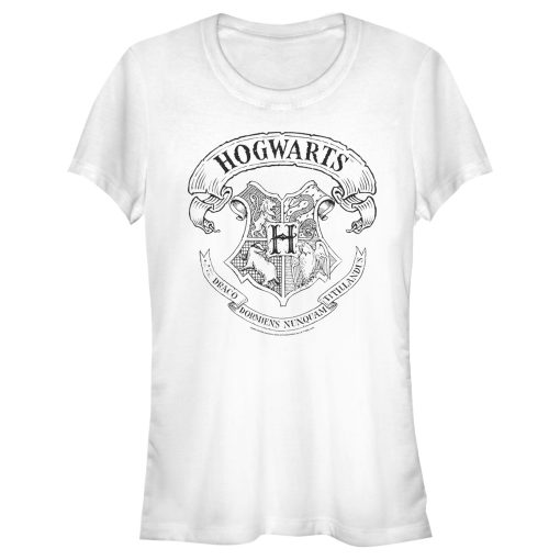 Junior’s Harry Potter Hogwarts 4 House Crest T-Shirt