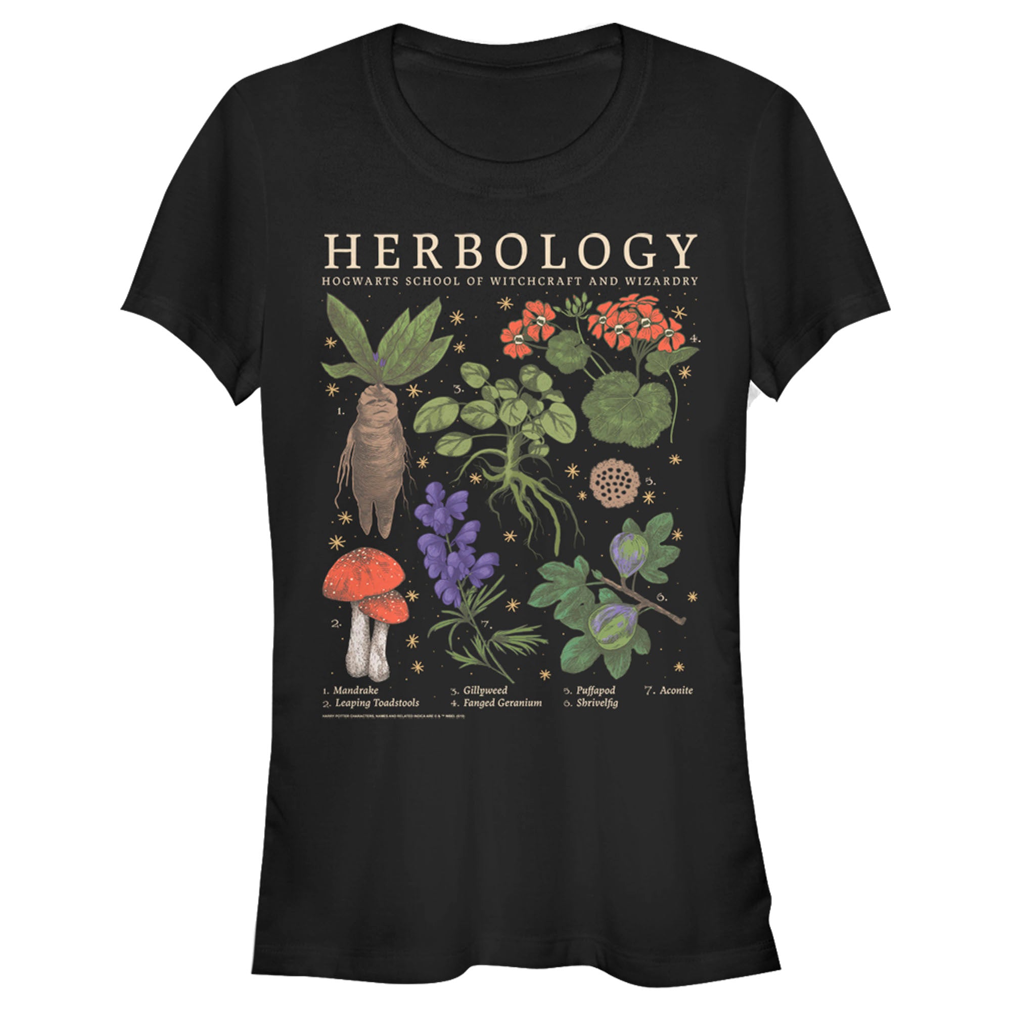 Junior's Harry Potter Hogwarts Herbology T-Shirt Junior's Harry Potter Hogwarts Herbology T-Shirt