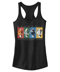 Junior’s Harry Potter Hogwarts House Mascots Racerback Tank Top