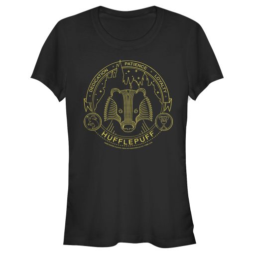 Junior’s Harry Potter Hufflepuff House Emblem T-Shirt