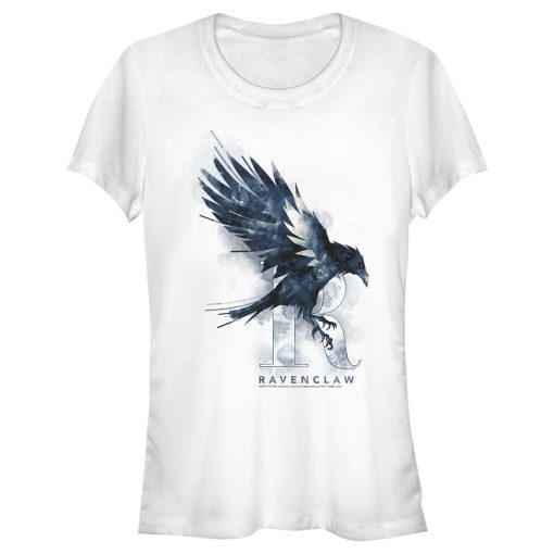 Junior’s Harry Potter Ravenclaw Bird Watercolor T-Shirt