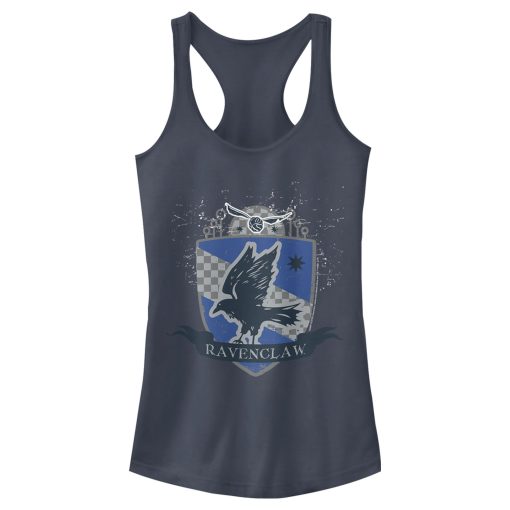 Junior’s Harry Potter Ravenclaw House Shield Racerback Tank Top