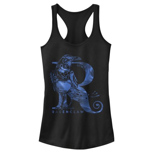 Junior’s Harry Potter Ravenclaw R Logo Racerback Tank Top