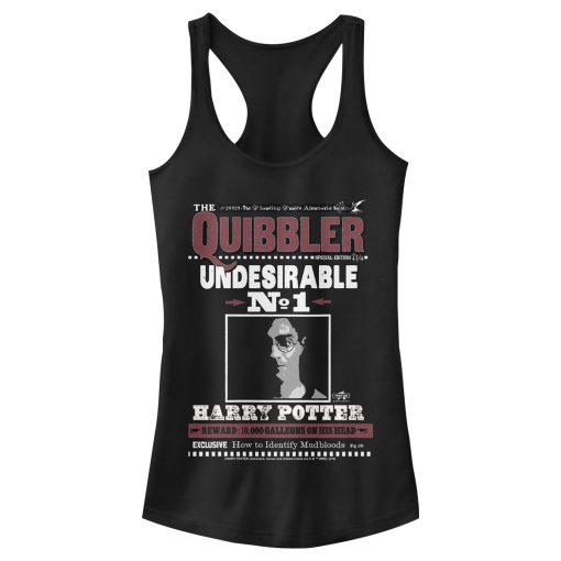 Junior’s Harry Potter Undesirable No. 1 Quibbler Racerback Tank Top