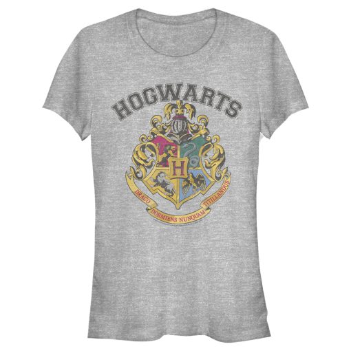 Junior’s Harry Potter Vintage Hogwarts Crest T-Shirt