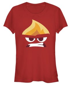 Junior’s Inside Out Angry Portrait T-Shirt