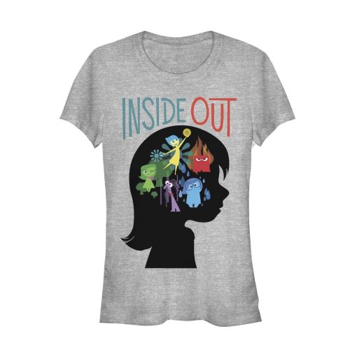 Junior’s Inside Out Riley Emotions Silhouette T-Shirt