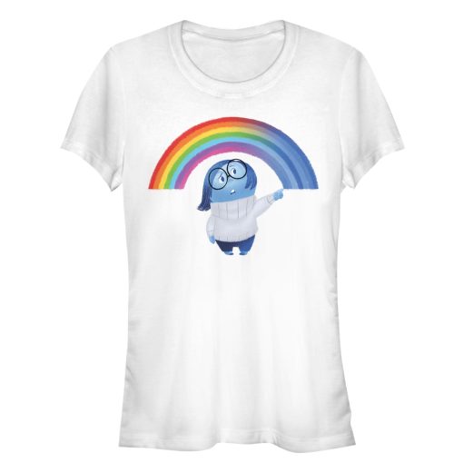 Junior’s Inside Out Sadness Rainbow T-Shirt