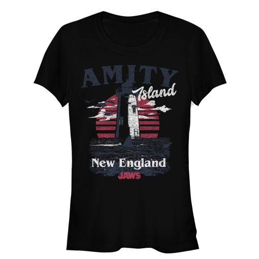 Junior’s Jaws Amity Island Tourist Lighthouse T-Shirt