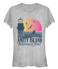 Junior’s Jaws Amity Island Tourist Welcome T-Shirt