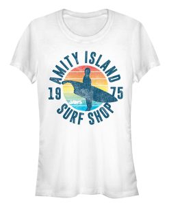Junior’s Jaws Retro Amity Island Surf Shop T-Shirt