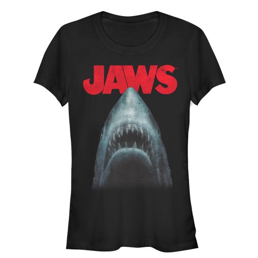 Junior’s Jaws Shark Teeth Poster T-Shirt