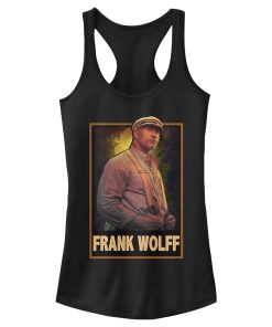 Junior’s Jungle Cruise Frank Wolff Portrait Racerback Tank Top