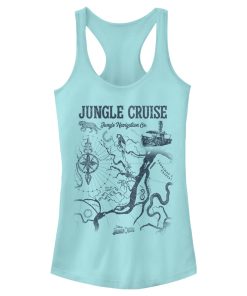 Junior’s Jungle Cruise Map of the Jungle Racerback Tank Top