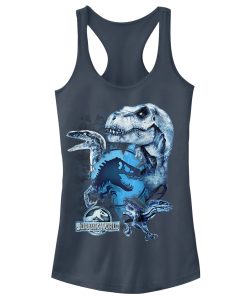 Junior’s Jurassic World Fallen Kingdom Dinosaur Frost Racerback Tank Top