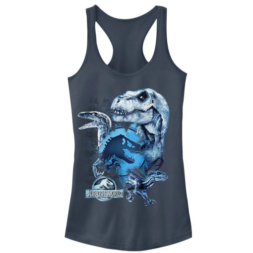 Junior’s Jurassic World Fallen Kingdom Dinosaur Frost Racerback Tank Top