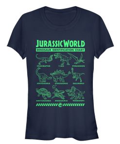 Junior’s Jurassic World Fallen Kingdom Dinosaur Identification Card T-Shirt