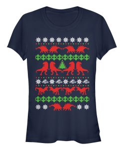 Junior’s Jurassic World Ugly Christmas T.Rex T-Shirt